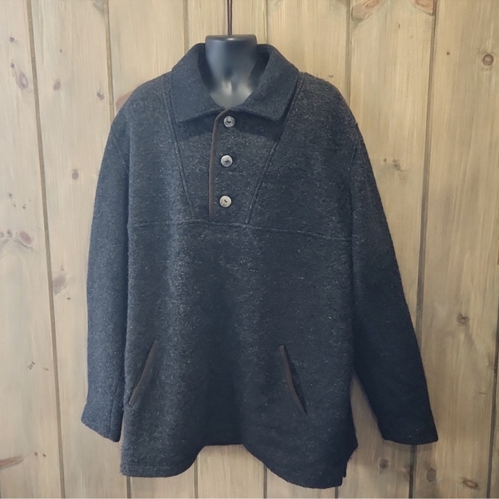 Steinbock Wool Blend Pullover, charcoal grey, sz50regular, Tyrol/Austria